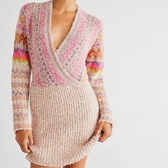 Free People Forever Fairisle Dress size M - Picture 7 of 9